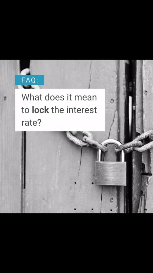 Mortgage rates can fluctuate between the time you apply for a loan and when you close the deal. If rates rise significantly during this period, it could unexpectedly increase your mortgage payment. To protect against this, lenders may offer the option to “lock in” the interest rate, ensuring it remains the same for a set period, typically 30 to 60 days, sometimes at an additional cost. 

Ready to learn more about this and other mortgage options? Visit our website for comprehensive insights into the homebuying process. 

#realestate #mortgagelender #homeownership #homeowner #mortgages #interestrate