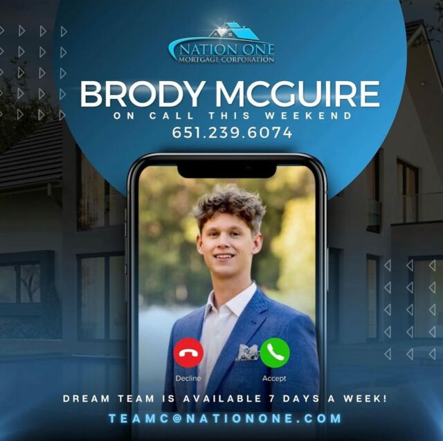 No’s into yes’s - Dreams to Reality - Denials to Approvals - 7 days a week.

If your buyer was told they couldn’t purchase a house, reach out today in order to get ahead of any appointments!

Teamc@nationone.com

Let’s Go - Lets Grow!