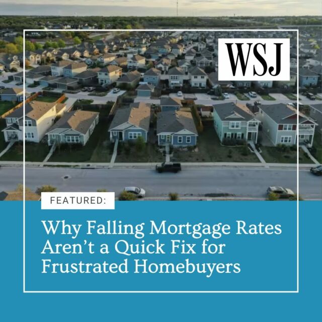 According to @WSJ, mortgage rates are currently at their lowest in over a year. This presents challenges for homebuyers facing record-high housing prices. 

Phil Crescenzo, VP of Nation One’s Southeast Division, points out that these rates have already been accounted for in the market, suggesting any adjustments moving forward will likely be minimal. 

Explore further insights and learn how this could shape the industry's long-term trajectory at the link in bio. 

#realestate #mortgagelender #homeownership #homeowner #mortgagerates #housingmarket