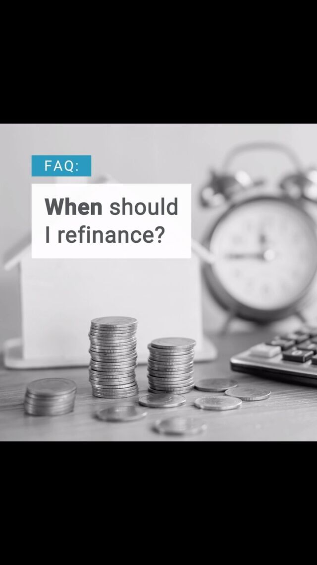 Wondering when to refinance? Here’s what to consider:

Refinancing may be a smart move if current mortgage rates are 1-2% lower than your existing rate. Even a slight decrease in interest can significantly reduce your monthly payments, saving you money over time. Your lender can help you explore your options and see what works best for your situation.

Explore the benefits of a refinance on our FAQ page.

#realestate #mortgagelender #homeownership #homeowner #mortgagerates #refinance