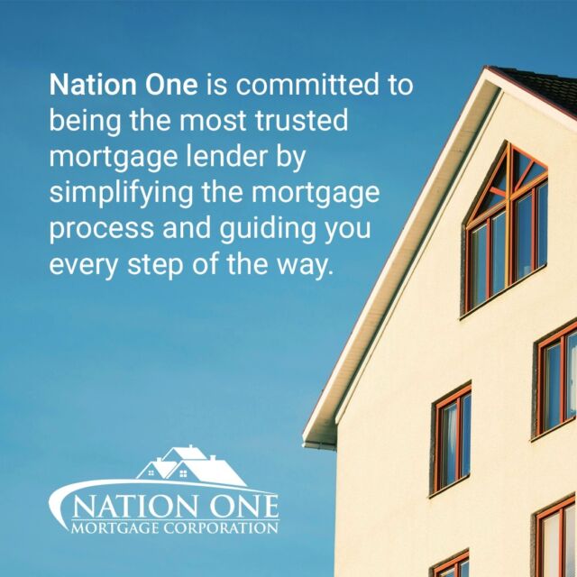 At Nation One, We'Re Dedicated To Serving Our Customers With Unwavering Commitment. Our Diverse Range Of Loan Options Ensures Your Homeownership Journey Is As Smooth As Possible. 

Learn More About Our Mission And The Exceptional Support We Provide To Our Clients Through The Link In Our Bio.

#Realestate #Mortgagelender #Homeownership #Homeowner